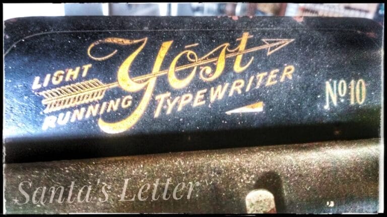 SAVE THE LIGHT RUNNING YOST COMMUNITY TYPEWRITER