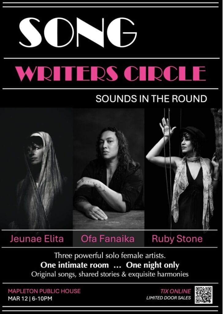 Songwriters Circle Feat: Jeunae Elita, Ruby Stone & Ofa Fanaika STARWHEEL Songwriters Circle Feat: Jeunae Elita, Ruby Stone & Ofa Fanaika STARWHEEL